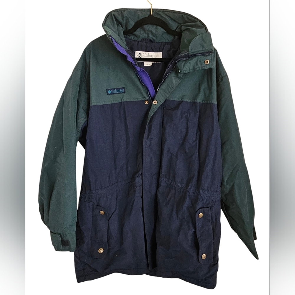 VTG Columbia Jacket Men's M Green Outdoors Cornice Coat Sportswear Skiing